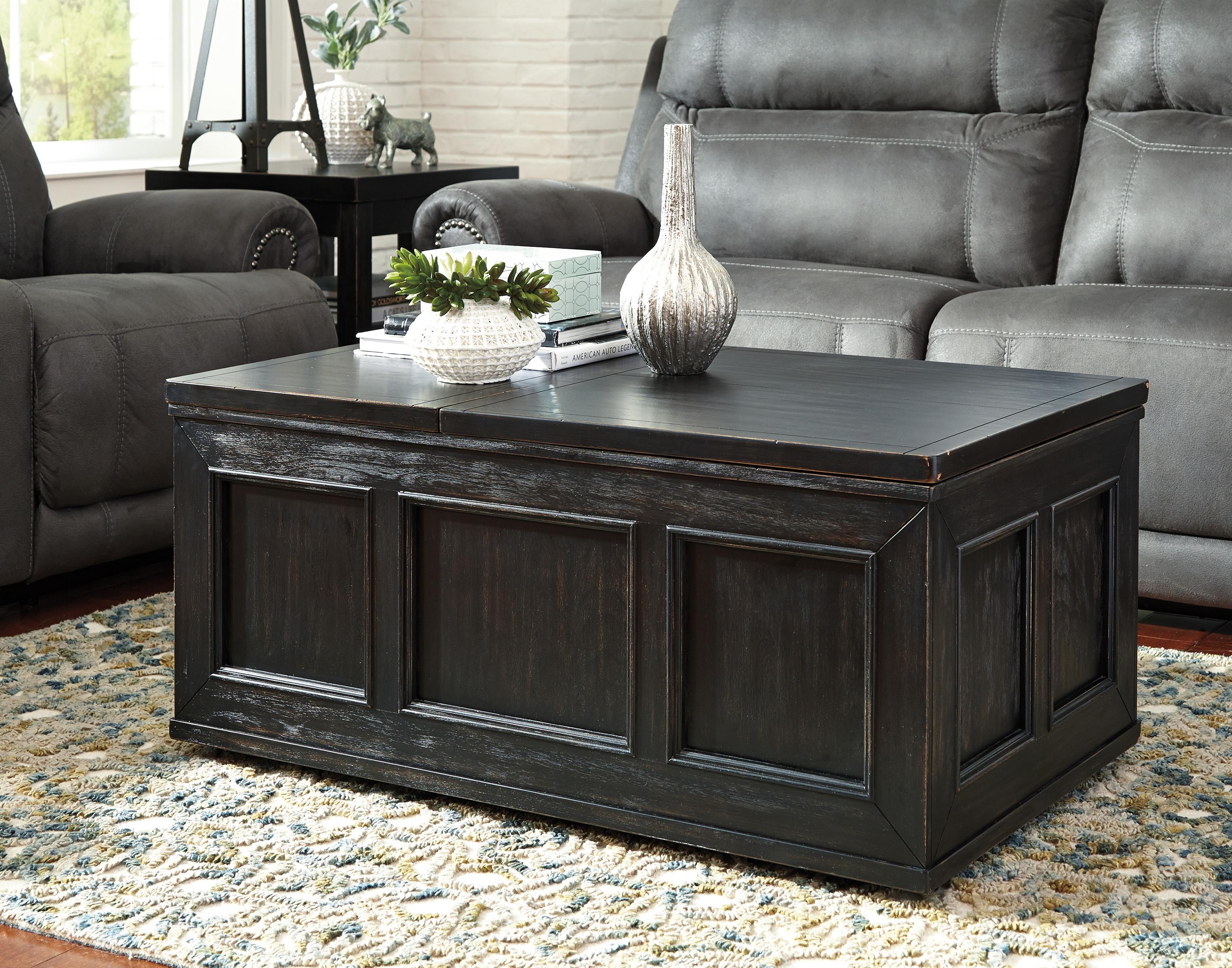 Signature Design by Ashley Gavelston Rustic Distressed